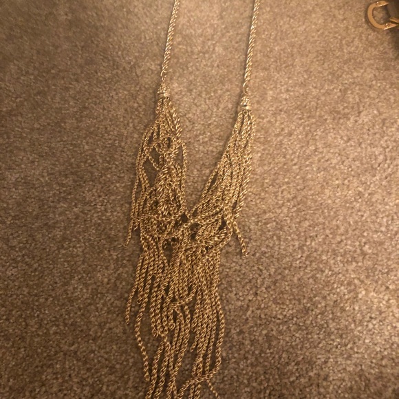 Kendra Scott thick gold evening drop necklace - Picture 3 of 4